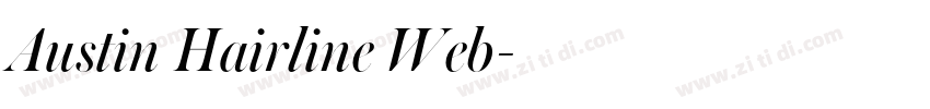 Austin Hairline Web字体转换